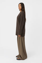 CAMILLA AND MARC - ROMEO 2.0 CARDIGAN - CHOCOLATE MELANGE