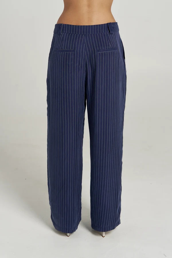 PRE ORDER - SUMMI SUMMI - BOSS PANT - NAVY PINSTRIPE