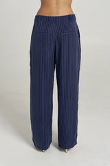 PRE ORDER - SUMMI SUMMI - BOSS PANT - NAVY PINSTRIPE