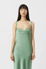 CAMILLA AND MARC - AIRE SLIP DRESS - LIGHT EUCALYPTUS