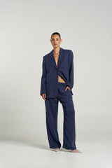 PRE ORDER - SUMMI SUMMI - BOSS PANT - NAVY PINSTRIPE