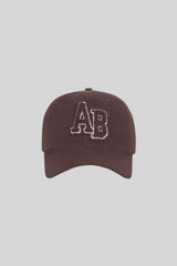 ANINE BING - JERMY BASEBALL CAP LETTERMAN - DARK BURGANDY