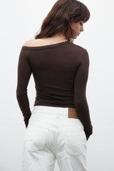 BAYSE BRAND - ZINNIA TOP - CHOCOLATE