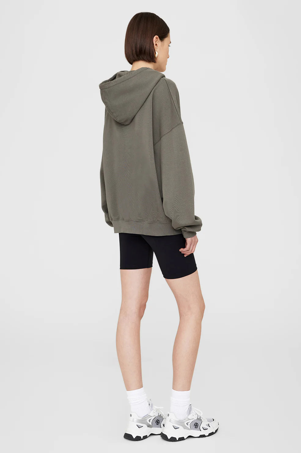 ANINE BING -HARVEY SWEATSHIRT - DUSTY OLIVE