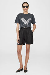 ANINE BING - LILI TEE RETRO EAGLE - WASHED BLACK