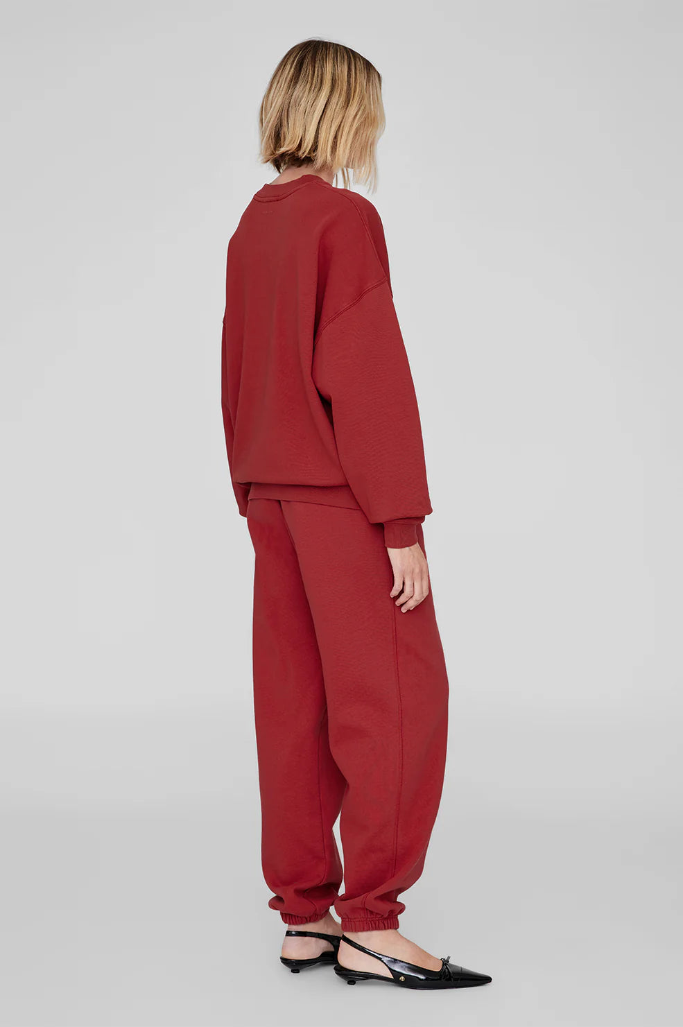 ANINE BING - MILES SWEATSHIRT - WASHED RED