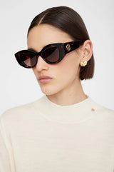 ANINE BING - RENNES SUNGLASSES - DARK TORTOISE