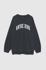 ANINE BING - TYLER SWEATSHIRT - WASHED BLACK: