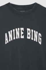 ANINE BING - TYLER SWEATSHIRT - WASHED BLACK: