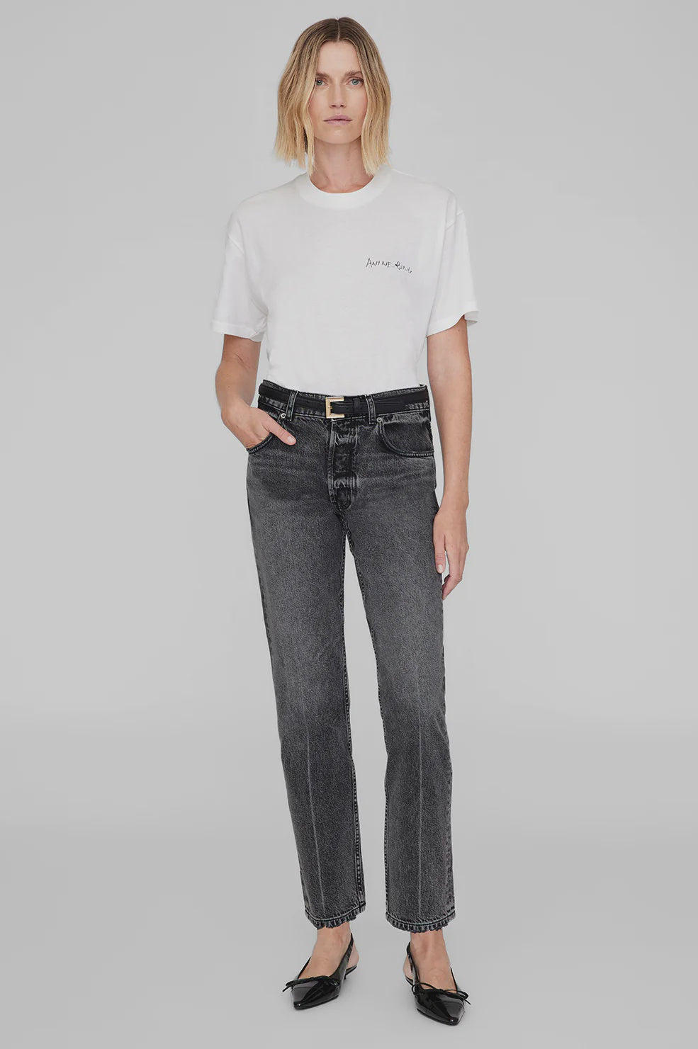 ANINE BING - WALKER TEE LYRICS - IVORY