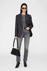 ANINE BING - COHEN TEE - GREY LEOPARD