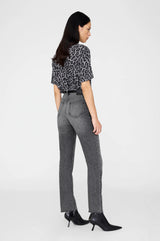 ANINE BING - COHEN TEE - GREY LEOPARD
