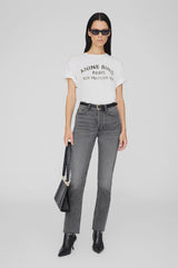 ANINE BING - COHEN TEE PARIS STENCIL - IVORY