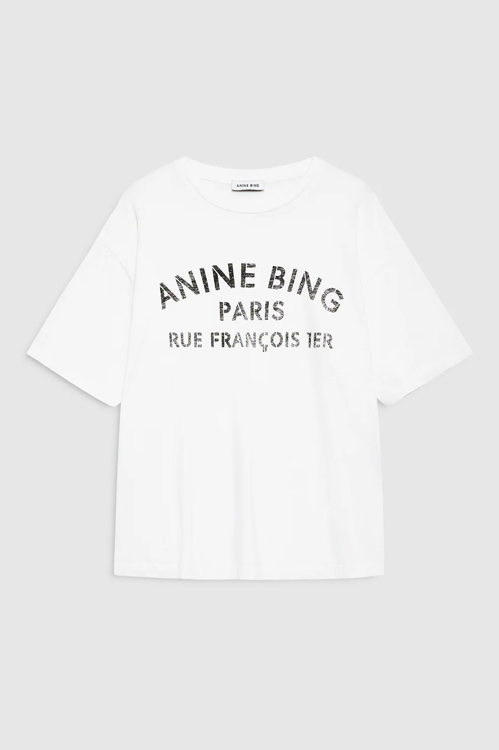 ANINE BING - COHEN TEE PARIS STENCIL - IVORY