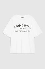 ANINE BING - COHEN TEE PARIS STENCIL - IVORY