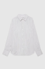 ANINE BING - ESSIE SHIRT - WHITE AND NAVY STRIPE