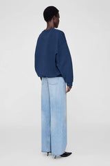 ANINE BING - JACI SWEATSHIRT PARIS - WASHED NAVY
