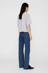 ANINE BING - JOHNNY CROPPED TEE - GREY