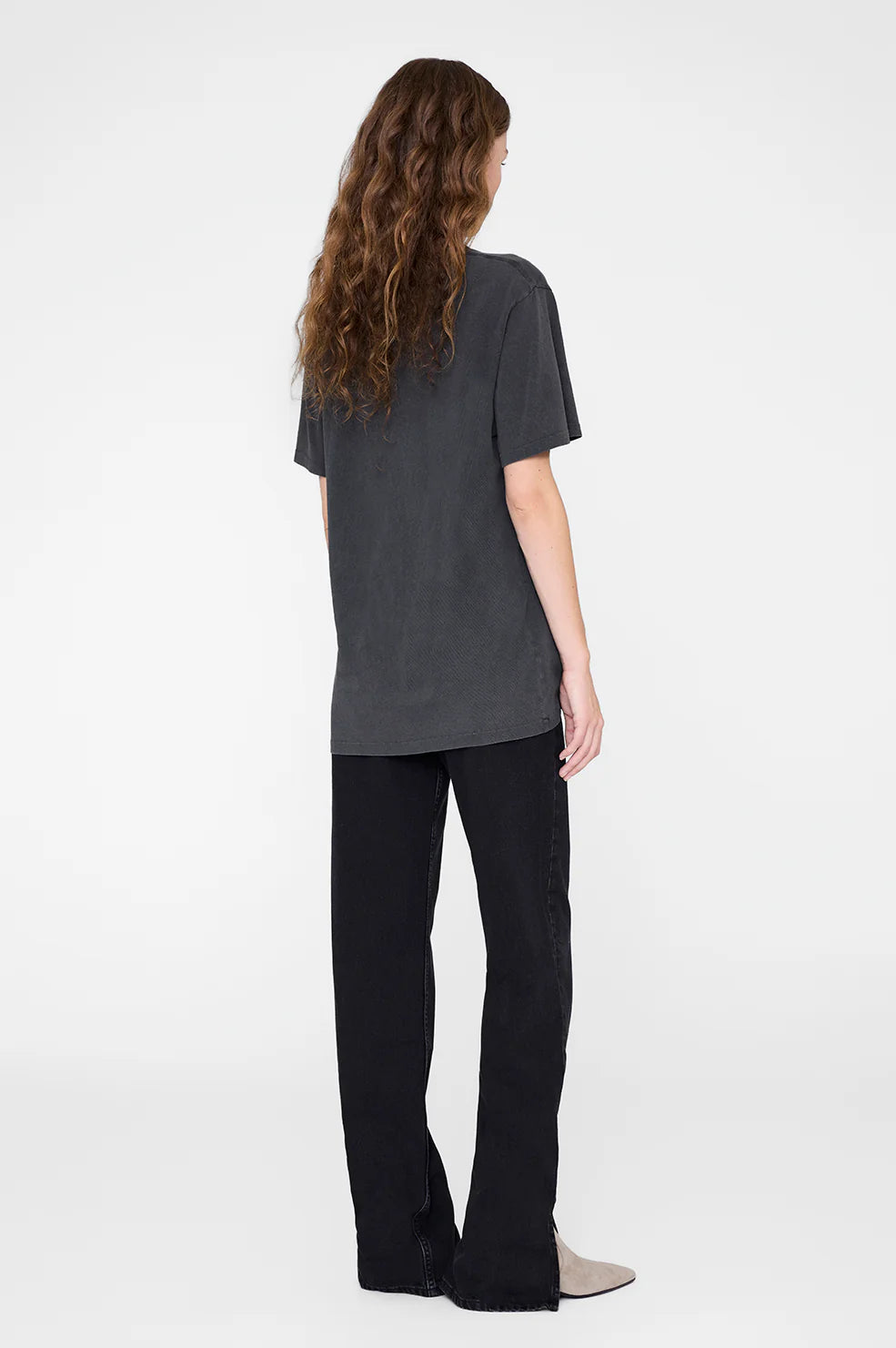 ANINE BING - LILI TEE HORSE - WASHED BLACK