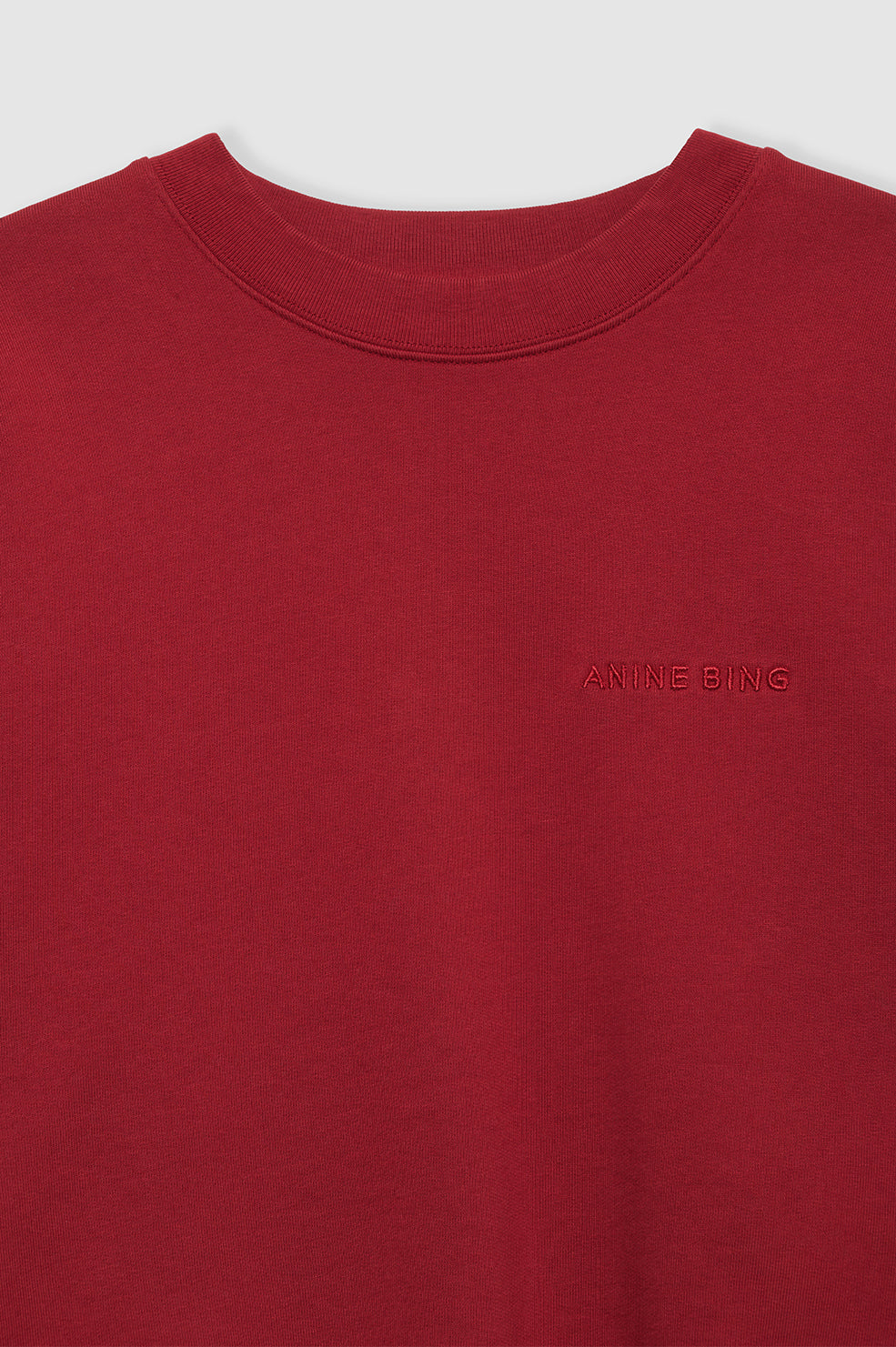 ANINE BING - MILES SWEATSHIRT - WASHED RED