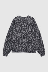 ANINE BING - MILES SWEATSHIRT - GREY LEOPARD
