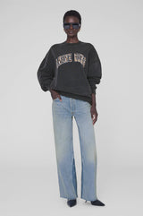 ANINE BING - MILES SWEATSHIRT ANINE BING LEOPARD - WASHED BLACK