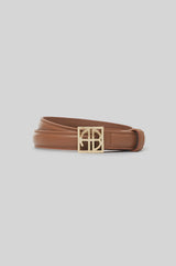 ANINE BING - MONOGRAM BELT - COGNAC