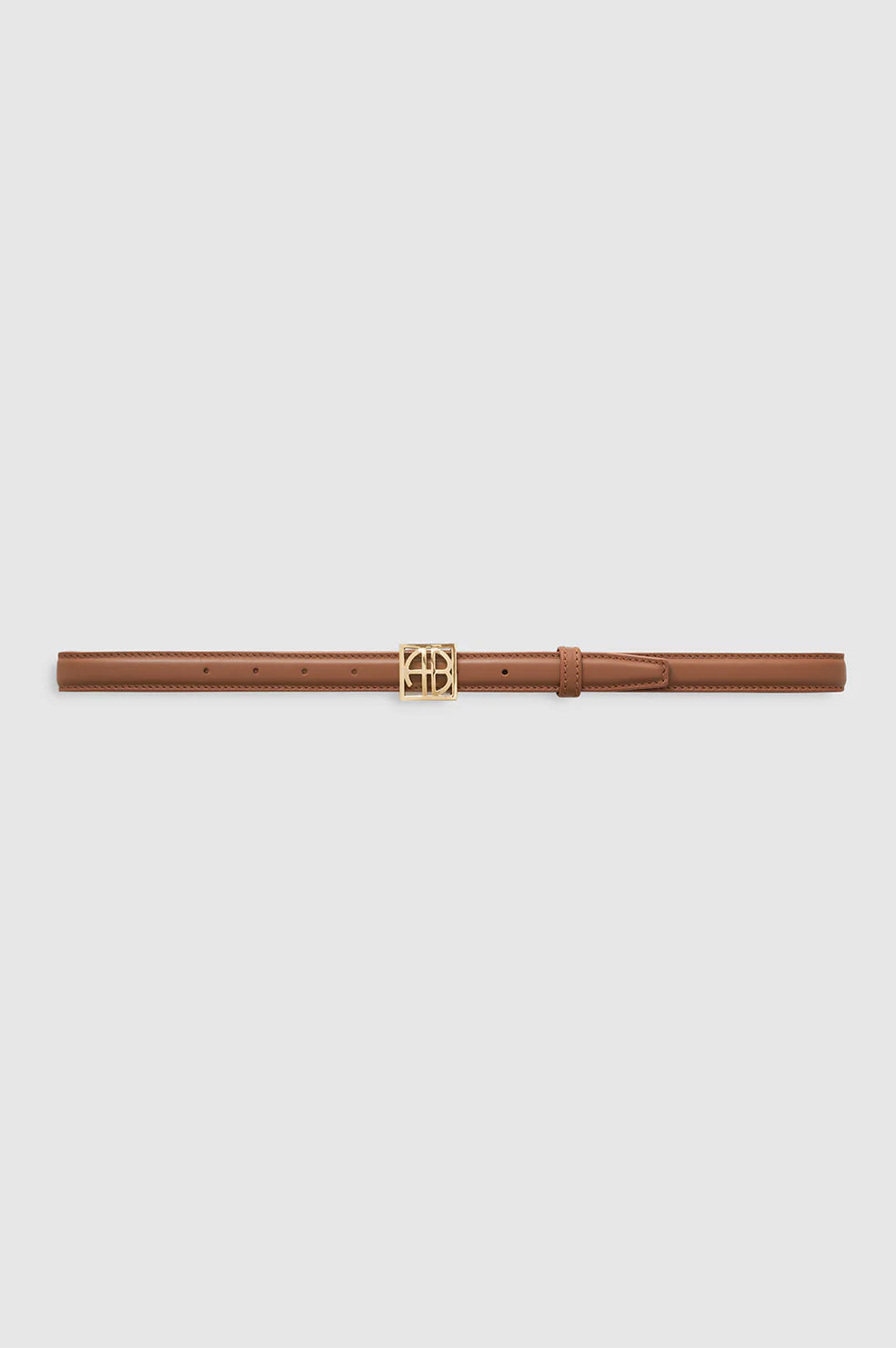 ANINE BING - MONOGRAM BELT - COGNAC