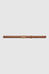 ANINE BING - MONOGRAM BELT - COGNAC