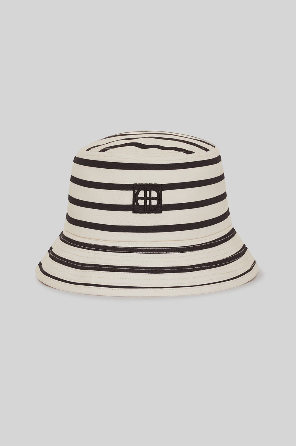 ANINE BING - NICKS BUCKET HAT - BLACK STRIPE FRENCH TERRY