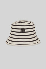 ANINE BING - NICKS BUCKET HAT - BLACK STRIPE FRENCH TERRY