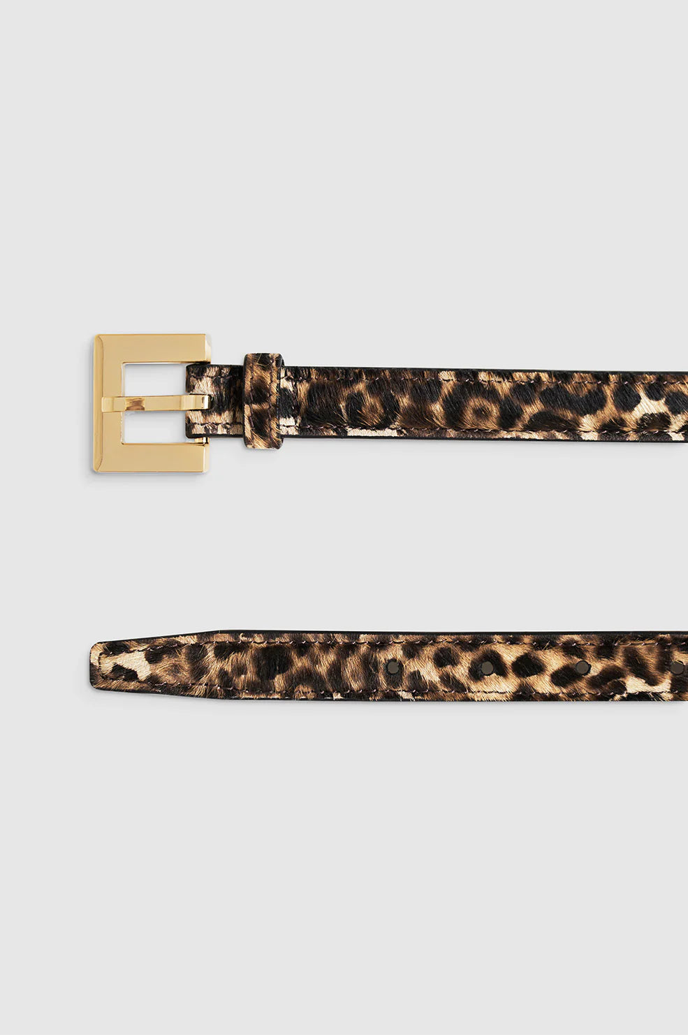 ANINE BING - NICOLA BELT - LEOPARD CALF HAIR