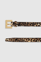 ANINE BING - NICOLA BELT - LEOPARD CALF HAIR