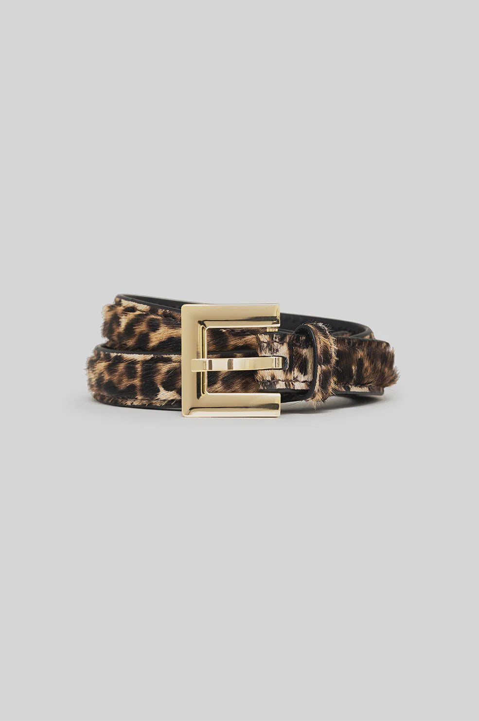 ANINE BING - NICOLA BELT - LEOPARD CALF HAIR