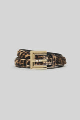 ANINE BING - NICOLA BELT - LEOPARD CALF HAIR