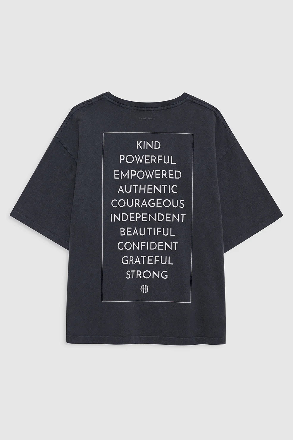 ANINE BING - RUDY TEE EMPOWERMENT - WASHED BLACK