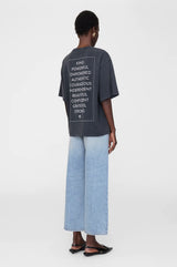 ANINE BING - RUDY TEE EMPOWERMENT - WASHED BLACK