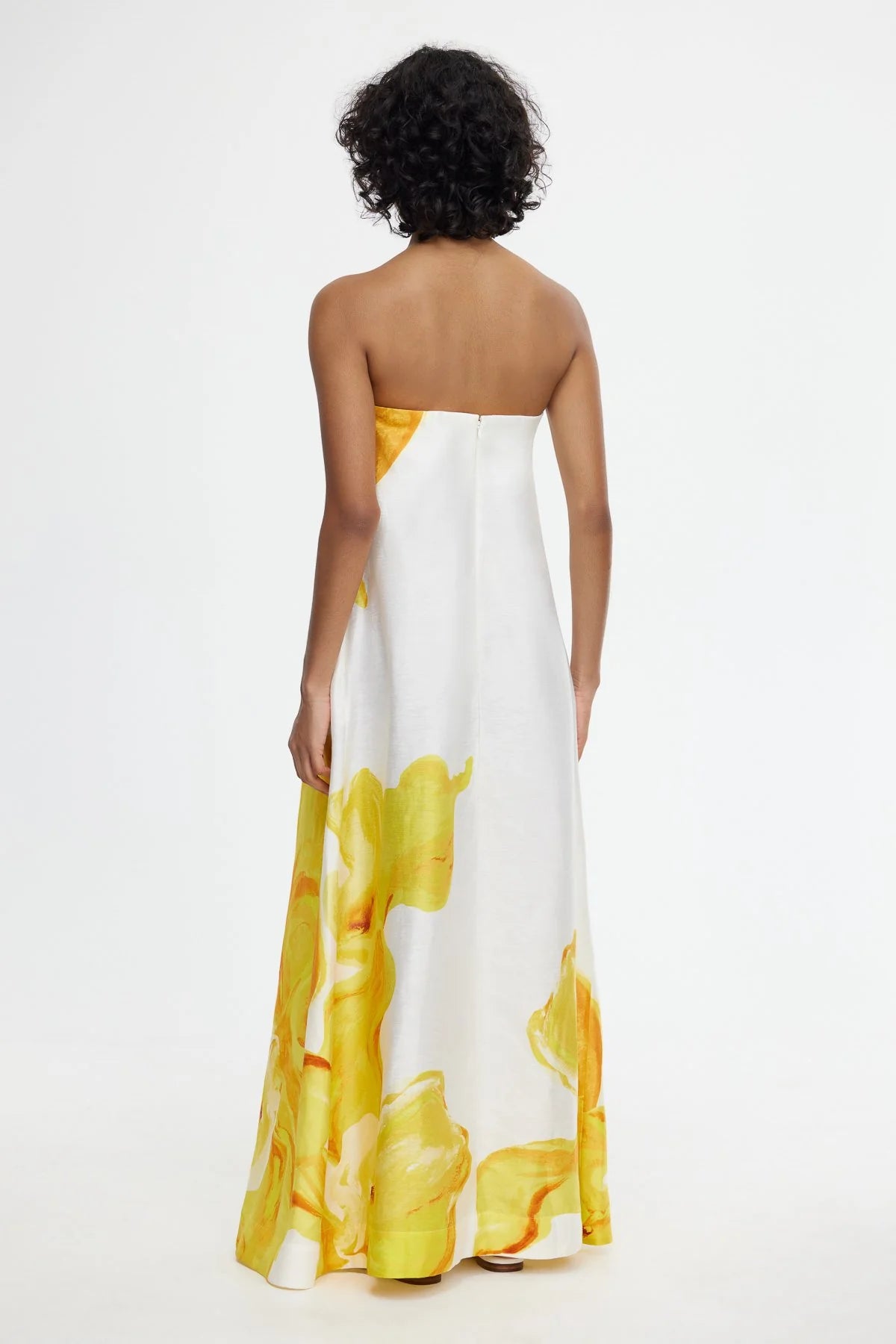 ACLER - HOPTON MIDI DRESS - IVORY CALLA LILY