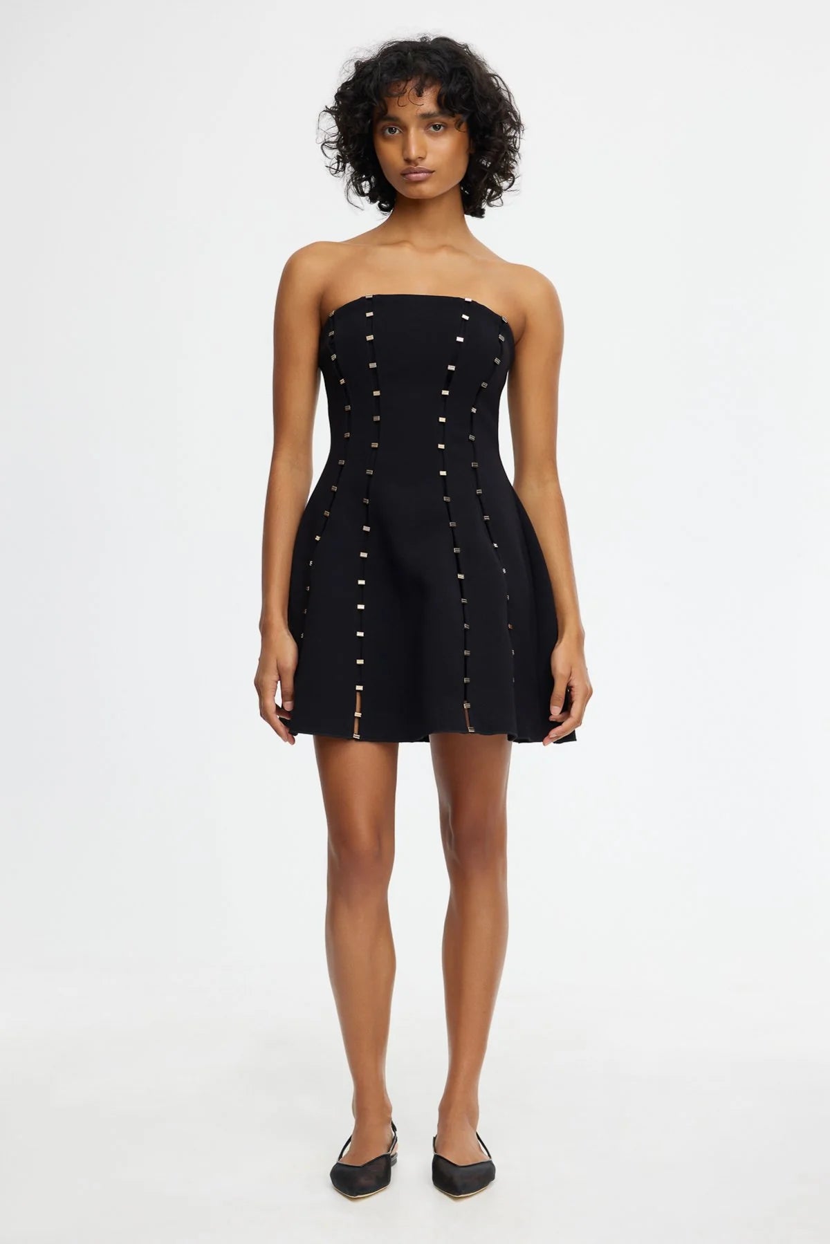 ACLER - ROSSGREEN MINI DRESS - BLACK