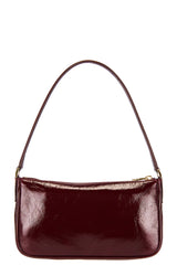 ANINE BING - MINI ELLY BAG - OXBLOOD CRINKLED PATENT