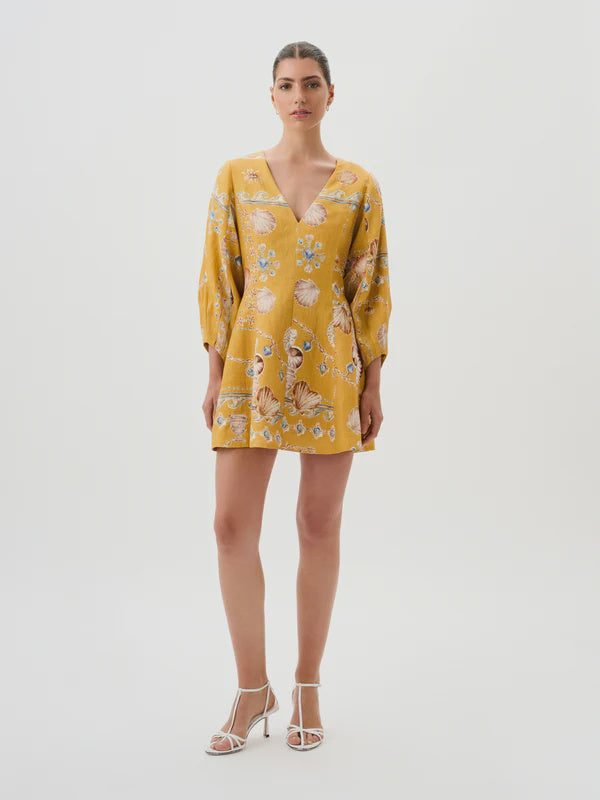 ROAME - CASSANDRA DRESS - VINTAGE TREASURE MARIGOLD