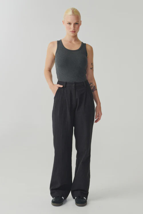 RAEF THE LABEL - AMITY TANK - CHARCOAL