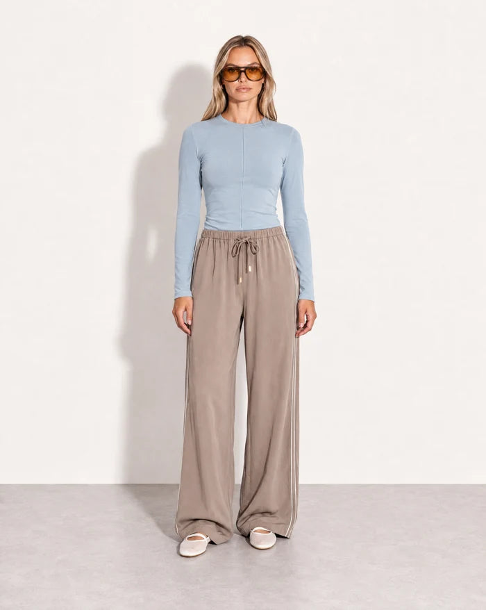 PRE ORDER - RAEF THE LABEL - ANNABELLE CUPRO PANT - LIGHT MOCHA