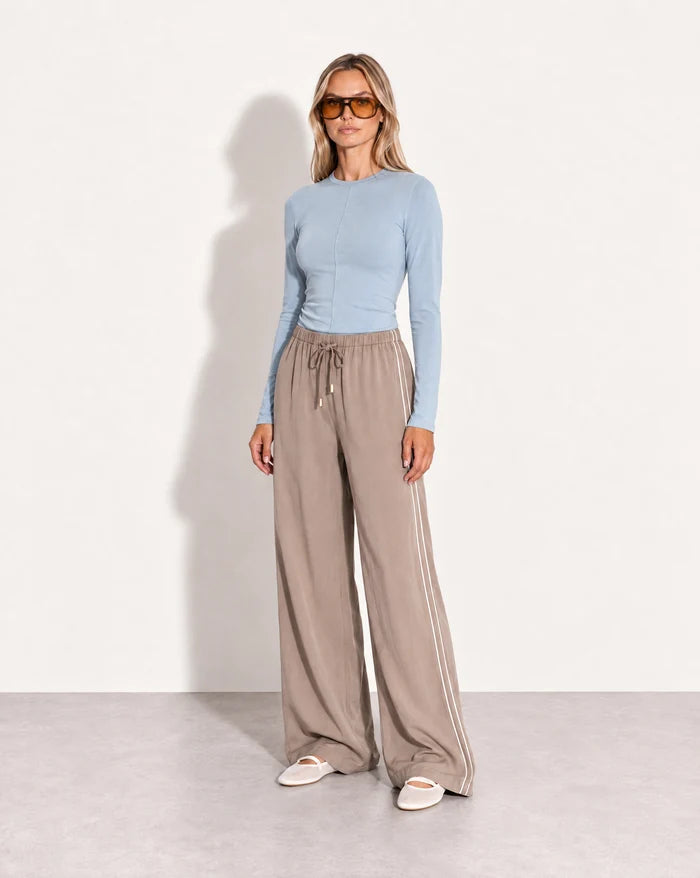 PRE ORDER - RAEF THE LABEL - ANNABELLE CUPRO PANT - LIGHT MOCHA