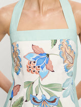 KIVARI - AZURE HALTER MINI DRESS - AZURE