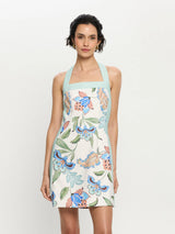 KIVARI - AZURE HALTER MINI DRESS - AZURE