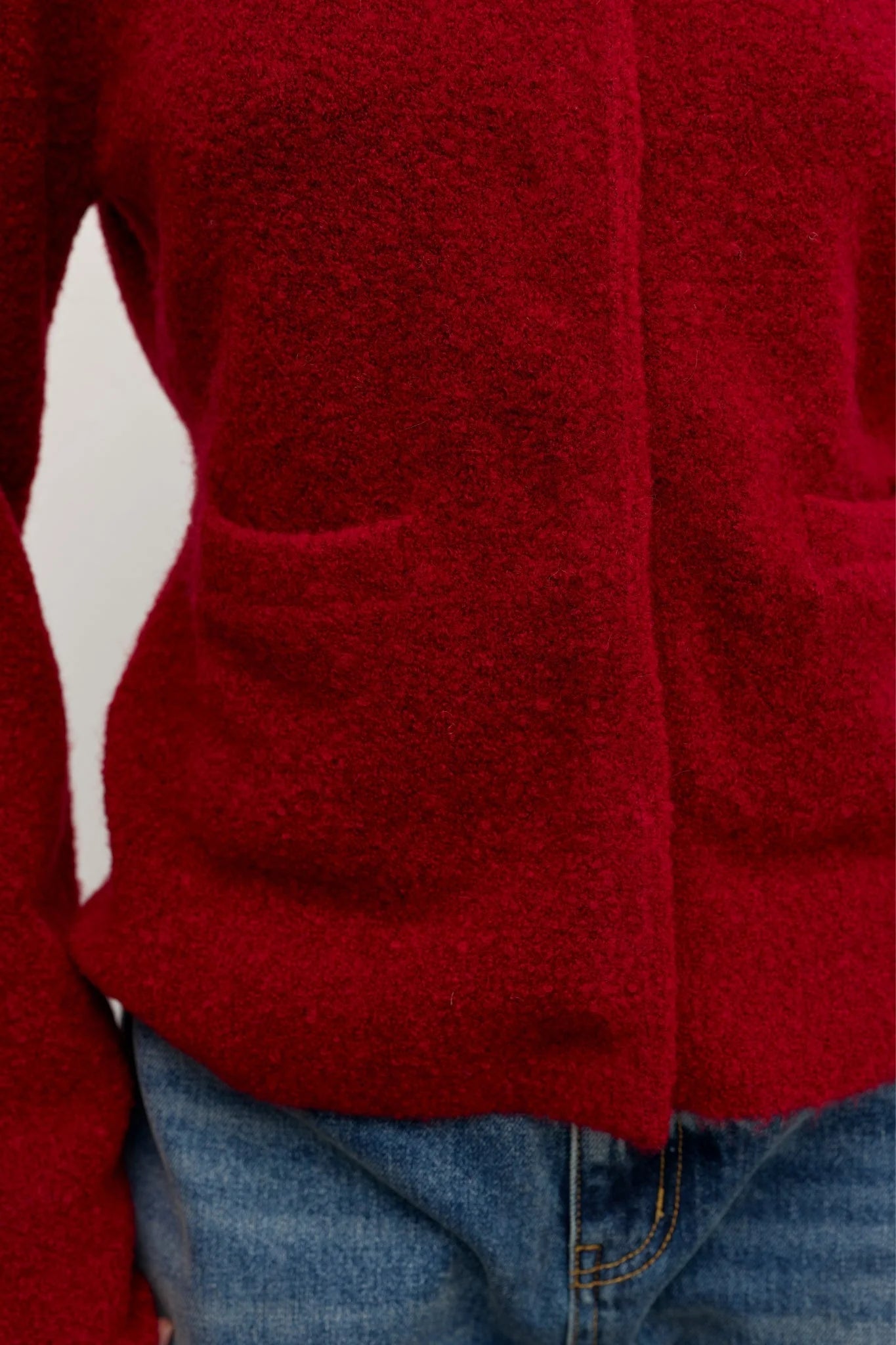 BAYSE - BEATRICE CARDIGAN - RED