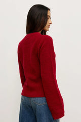 BAYSE - BEATRICE CARDIGAN - RED