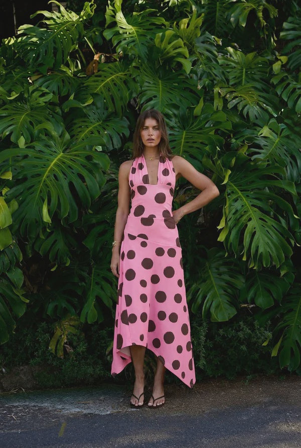 SUMMI SUMMI - FRENCHIE MIDI SKIRT - BIG DOTTY BID