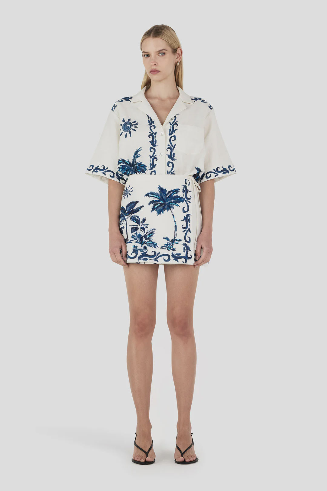 HANSEN & GRETEL - SABRINA MINI SARONG - BLUE HAWAII